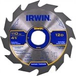 Disco de Serra Circular Irwin para Madeira 4 3/8P 12 Dentes 20mm