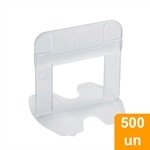 Espaçador/Nivelador para Revestimento Cortag Smart 1mm Transparente Embalagem com 500 Unidades