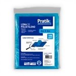 Lona Plástica Pratik Azul com Ilhos 4x4m
