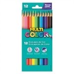 Lápis de Cor Multicolor Super 12 Cores - Embalagem com 12 Unidades