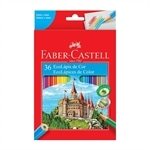 Lápis de Cor Faber Castell 36 Cores Embalagem com 4 Unidades