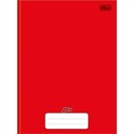 Caderno Costurado Tilibra Universitário Capa Dura D+ Vermelho 48 Folhas - Embalagem com 10 Unidades