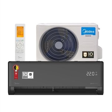 Ar Condicionado Split Inverter Midea AI Ecomaster Black 18000 BTUs Quente e Frio 220V 38EMVQA18M5