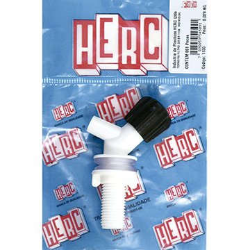 Torneira para Filtro Herc 1104 5/8 Branca SM - Embalagem com 12 Unidades