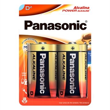 Pilha Panasonic LR20XAB/2B Alcalina Grande AA 2x1