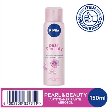 Desodorante Nivea Aerosol Feminino Pearl e Beauty 150ml
