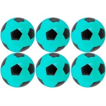 Bola De Vinil Pingo Dente De Leite Futebol Kit Atacado - Azul - 6 Unidades