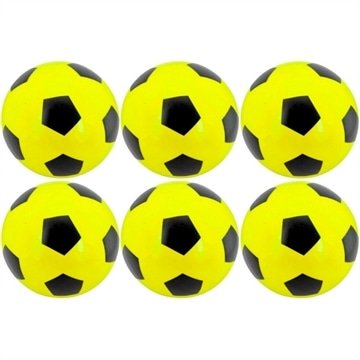 Bola De Vinil Pingo Dente De Leite Futebol Kit Atacado - Amarelo - 6 Unidades