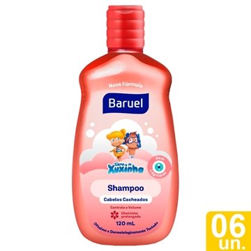 Shampoo Turma Xuxinha Cabelos Cacheados 120ml - Embalagem com 6 Unidades