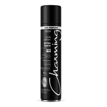 Hair Spray Charming Black Fixação Extra Forte 400ml - Cless