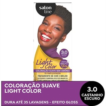 Tintura  Salon Line Light Color 3.0 Castanho Escuro
