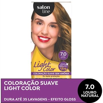 Tintura Salon Line Light Color 7.0 Louro Natural