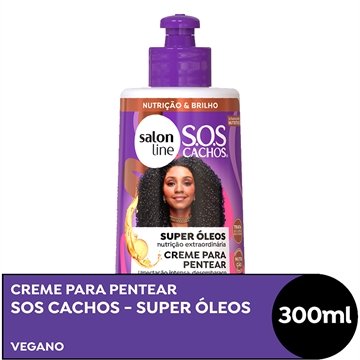 Creme Para Pentear Salon Line SOS Super Oleo Nutritivo 300ml