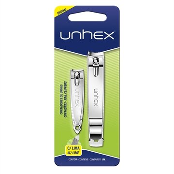 Cortador de Unha Unhex para Mãos e Pés Embalagem com 2 Unidades