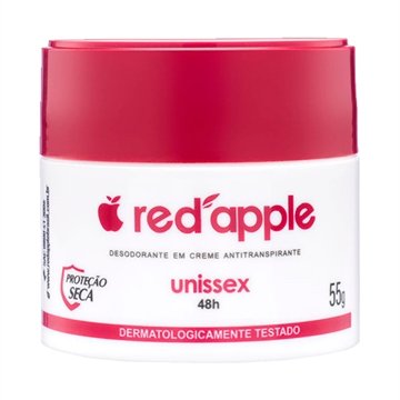 Desodorante Red Apple Creme Unissex Proteção Seca 55g