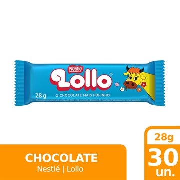 Chocolate Lollo 28g Embalagem com 30 Unidades