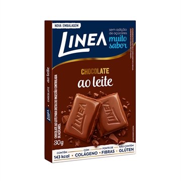 Chocolate Linea ao Leite Diet 30g Emblagem com 15 Unidades