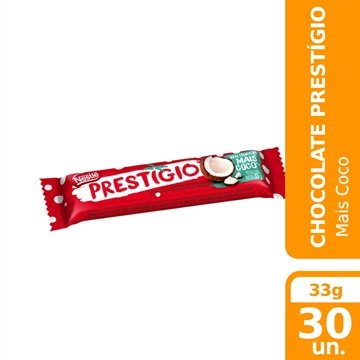 Chocolate Prestígio 33g - Embalagem com 30 Unidades