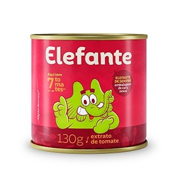 Extrato de Tomate Elefante 130g Embalagem com 48 Unidades
