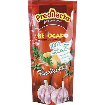 Molho de Tomate Refogado Tradicional Sachê 340g - 24 unidades - Predilecta