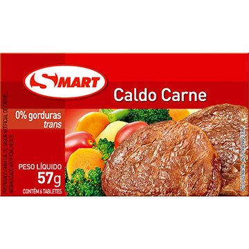 Caldo de Carne 57g 10 unidades - Smart