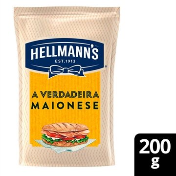 Maionese Hellmanns 200g Embalagem com 24 Unidades