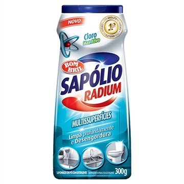 Saponáceo Sapólio Radium em Pó com Cloro 300g - Embalagem com 12 Unidades