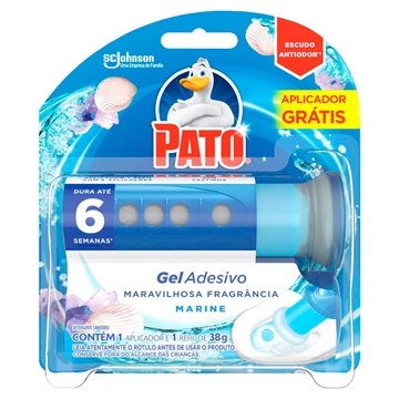 Gel Adesivo Sanitário Pato Marine com 6 Discos + Aparelho Grátis