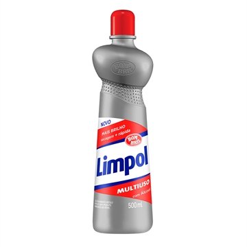 Limpador Limpol Multiuso com Álcool 500ml - Embalagem com 12 Unidades