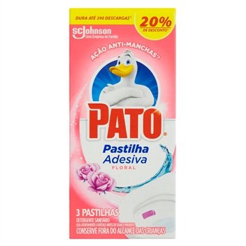 Pastilha Adesiva Pato Floral - Embalagem com 3 Unidades