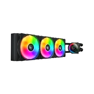 Water Cooler Cougar Poseidon Elite 360, Argb, 360Mm, Intel-Amd, Black - 3Mpsd360.0001