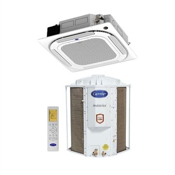 Ar Condicionado Split Cassete 4 Vias Carrier 54000 Btus Frio Inverter 220V R32 38Ccvf54515mca