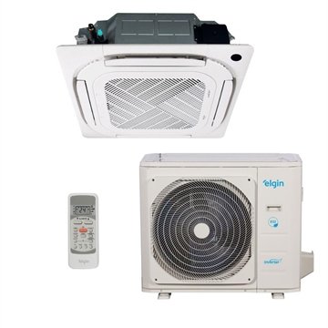 Ar Condicionado Split Cassete 4 Vias Elgin Eco 48000 Btus Frio Inverter 220V R32 (Kvfe48c2cb)