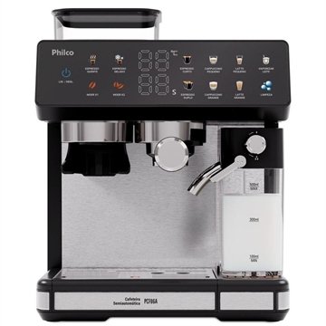 Cafeteira Expresso Philco Pcf06a Inox 20 Bar 10 Funções 1350W 220V
