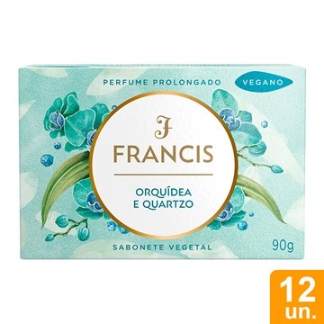 Sabonete Francis Luxo Orquídea e Quartzo 90g - Embalagem com 12 Unidades