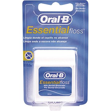 Fio Dental Oral B Essencial Floss com Cera 50m Embalagem com 6 Unidades