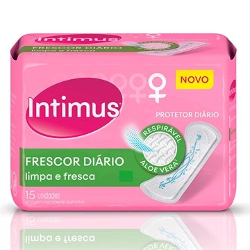 Absorvente Intimus Protetor Diário Perfumado sem Abas Embalagem com 15 Unidades