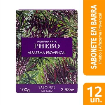 Sabonete Phebo Alfazema Provençal 100g Embalagem com 12 Unidades