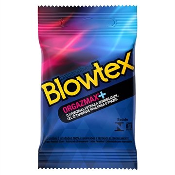 Preservativo Blowtex Orgazmax 12 Embalagens com 3 Unidades