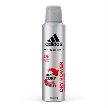 Desodorante Adidas Aerosol Masculino Dry Power 72 Horas 150ml