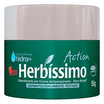 Desodorante Herbíssimo Cremoso Action 55g