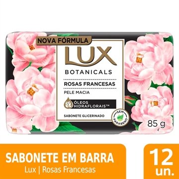Sabonete Lux Botanicals Rosas Francesas 85g Embalagem com 12 Unidades