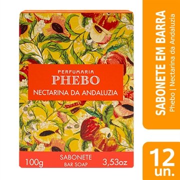 Sabonete Phebo Nectarina da Andaluzia 100g Embalagem com 12 Unidades