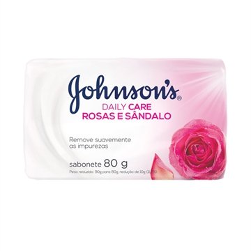 Sabonete Johnson Imagine Rosas e Sândalo 80g - Embalagem com 12 Unidades