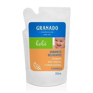 Sabonete Líquido Granado Glicerina Bebê Camomila Refil 250ml