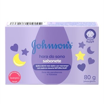 Sabonete Johnson Baby Hora do Sono 80g - Embalagem com 6 Unidades