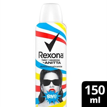 Desodorante Rexona Aerosol Anitta Bang 150ml