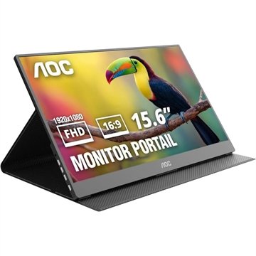 Monitor 15.6" Portatil 16T20e2/78, Full Hd, Painel Ips, 60Hz, Aoc
