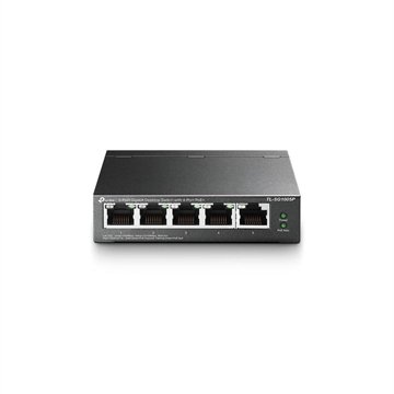 Switch De Mesa Tp-Link Gigabit De 5 Portas Com 4 Portas Poe - Tl-Sg1005p.