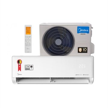 Ar Condicionado Split Midea Hi Wall Inverter Ai Ecomaster 12.000 Btu/H Quente E Frio Monofásico Branco 38Ezvqa12m5/42Ezvqa12m5